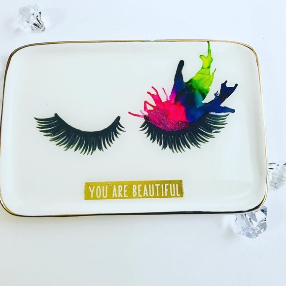 Trinket Tray: home decor luxury jewelry holder